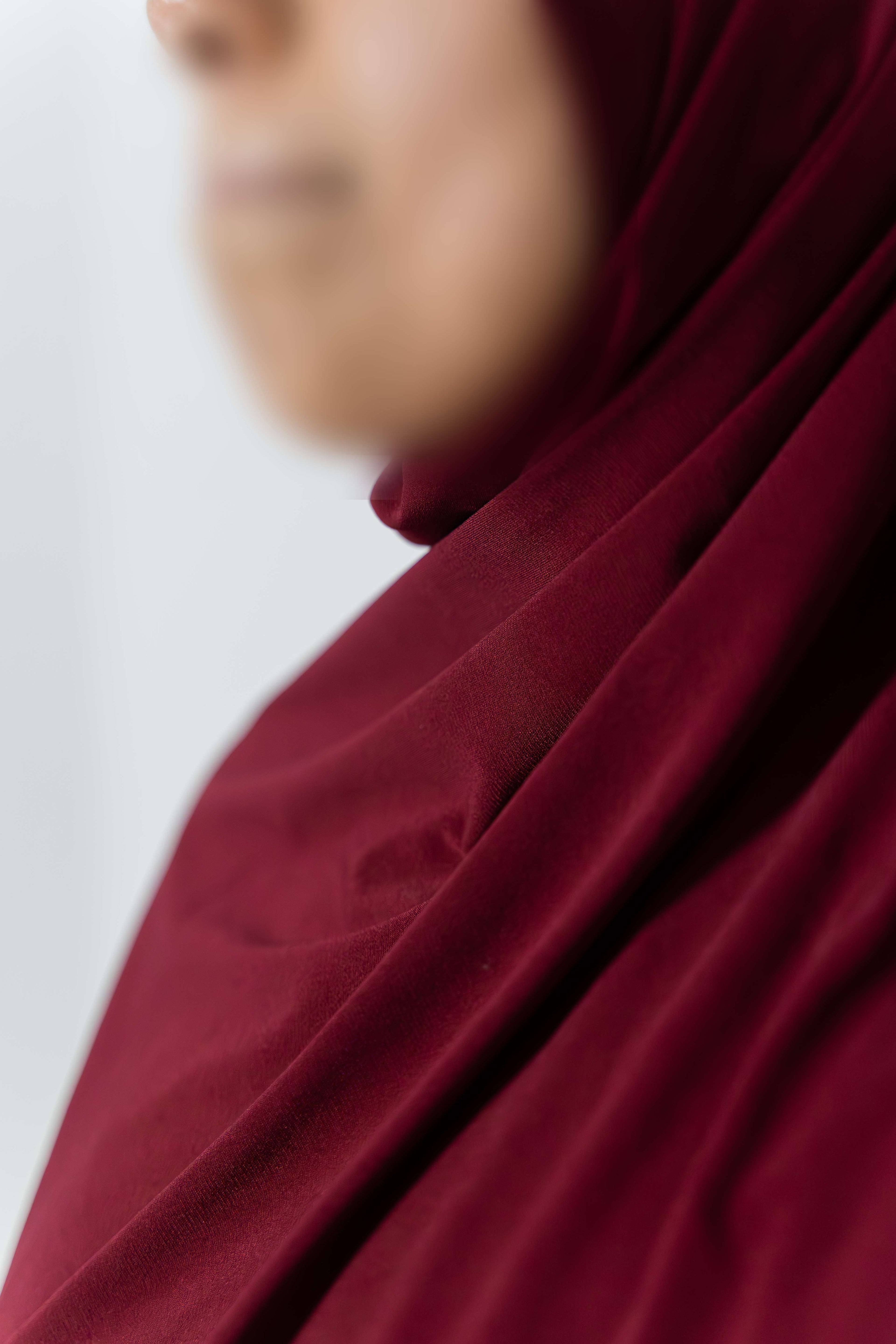 Premium Jersey Shawl (Dark Cherry)