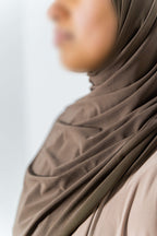 Premium Jersey Shawl (Mocha Brown)