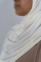 Premium Jersey Shawl (Creamy White)