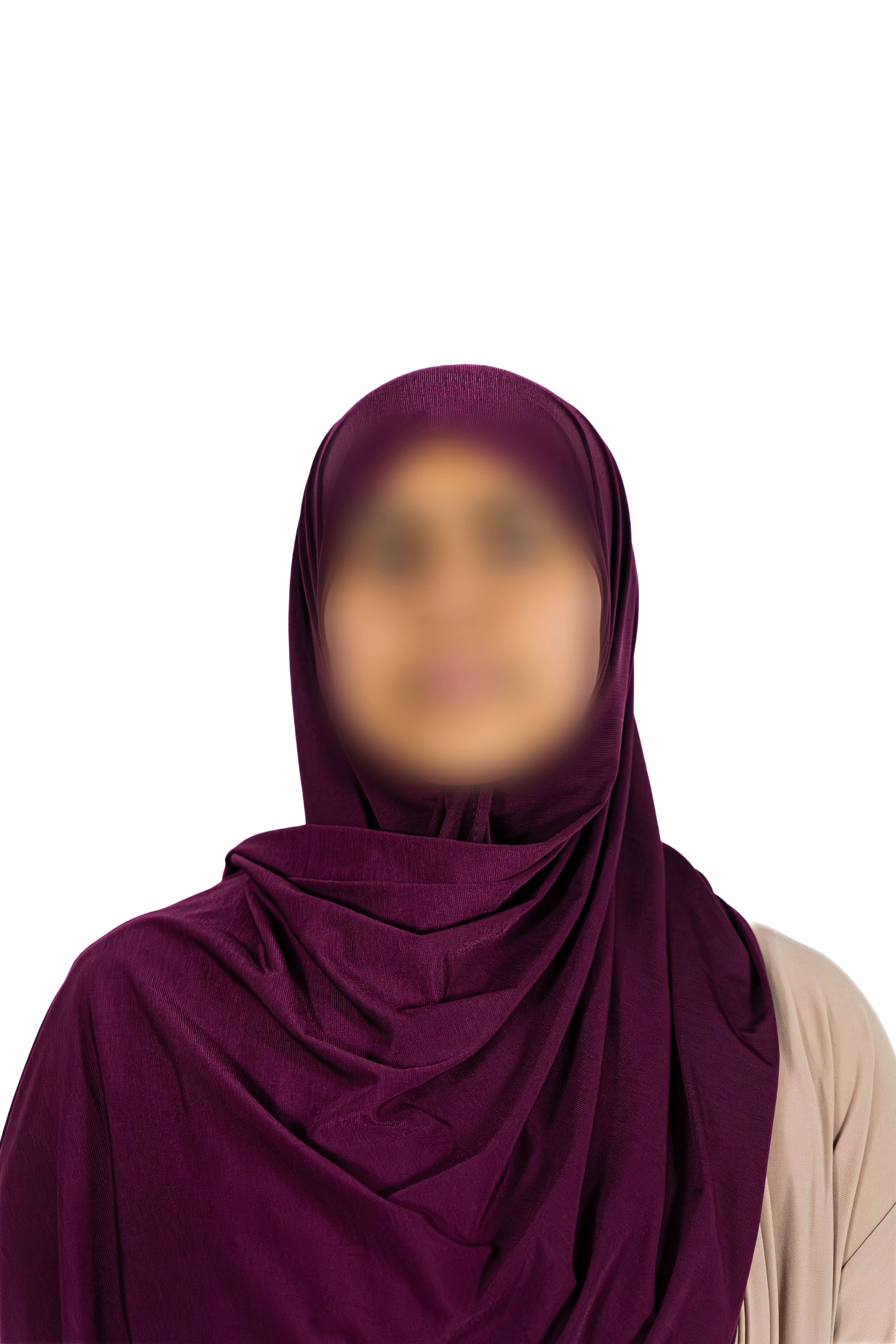 Premium Jersey Shawl (Dark Orchid)