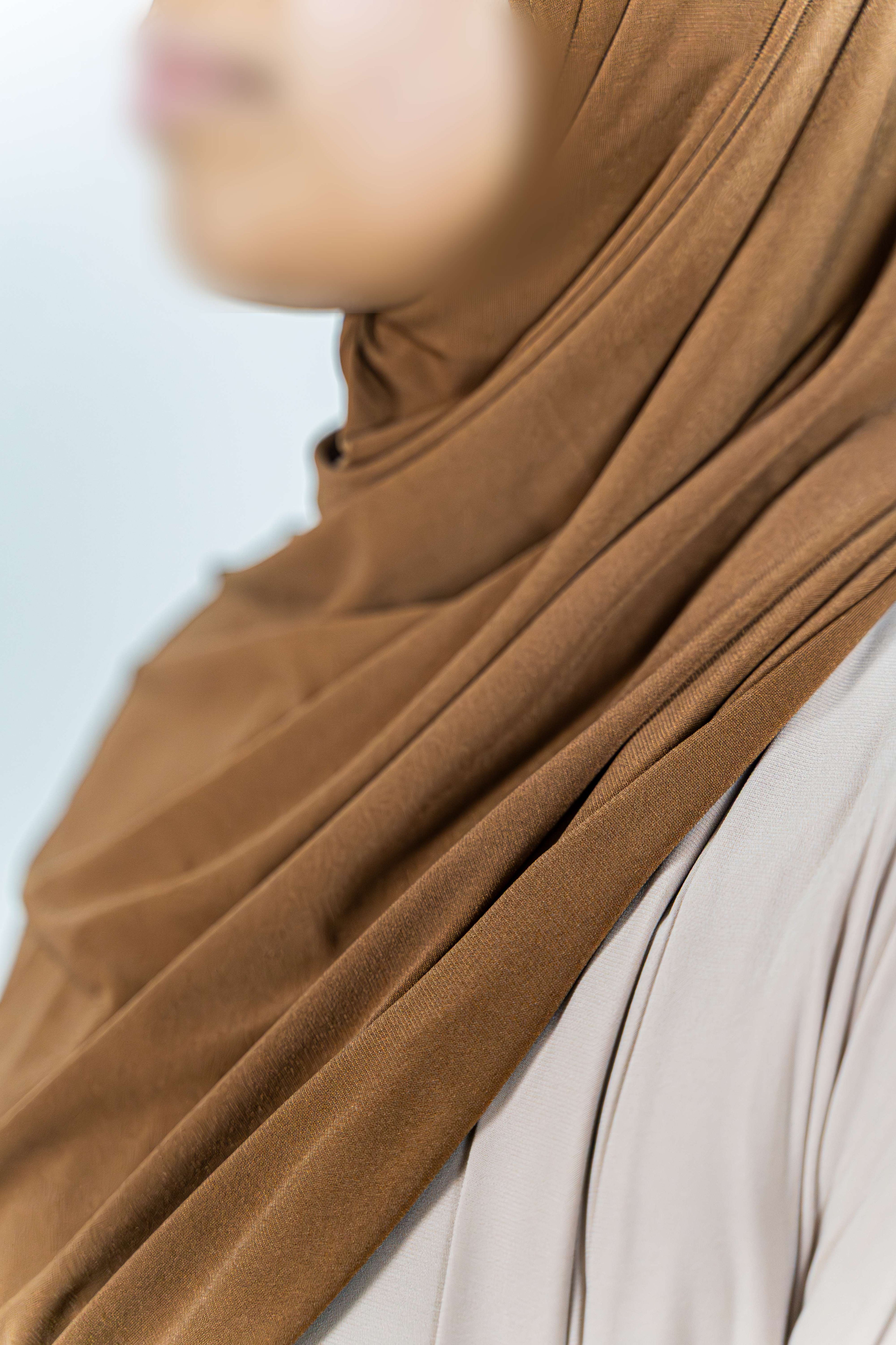 Premium Jersey Shawl (Chestnut Brown)