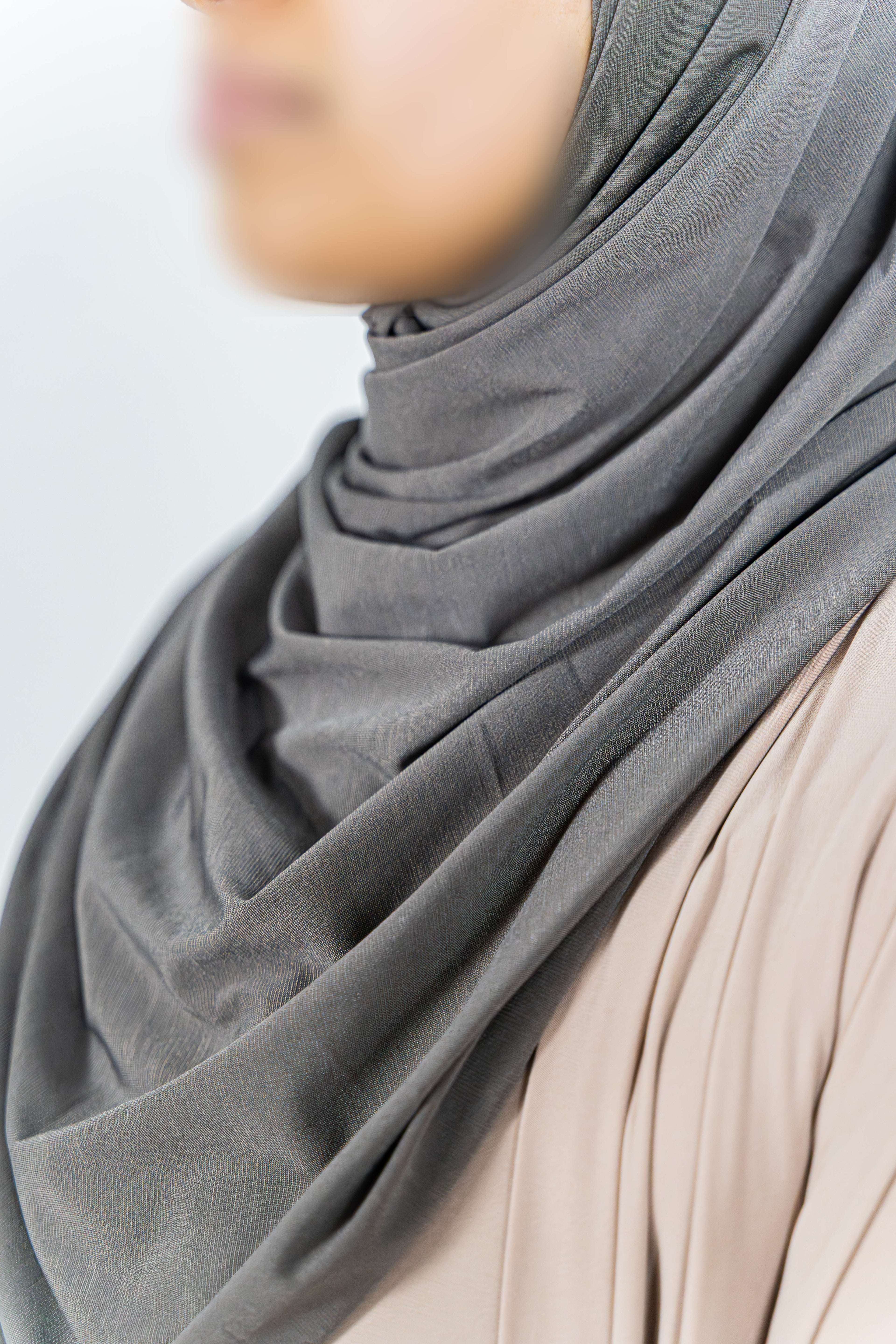 Premium Jersey Shawl (Charcoal Grey)