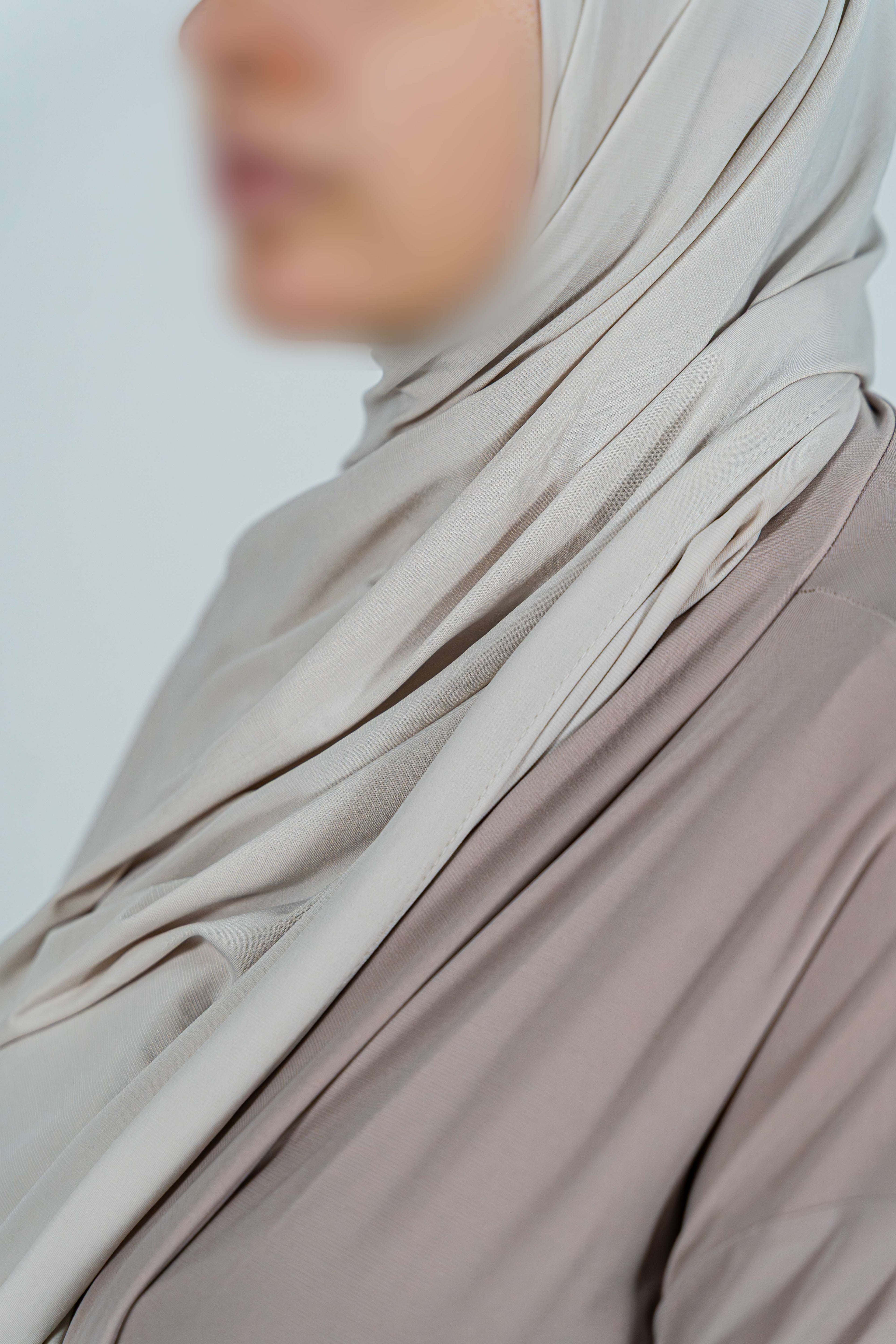 Premium Jersey Shawl (Ivory Sand)