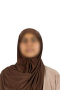 Premium Jersey Shawl (Deep Brown)