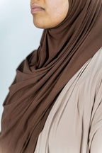 Premium Jersey Shawl (Deep Brown)