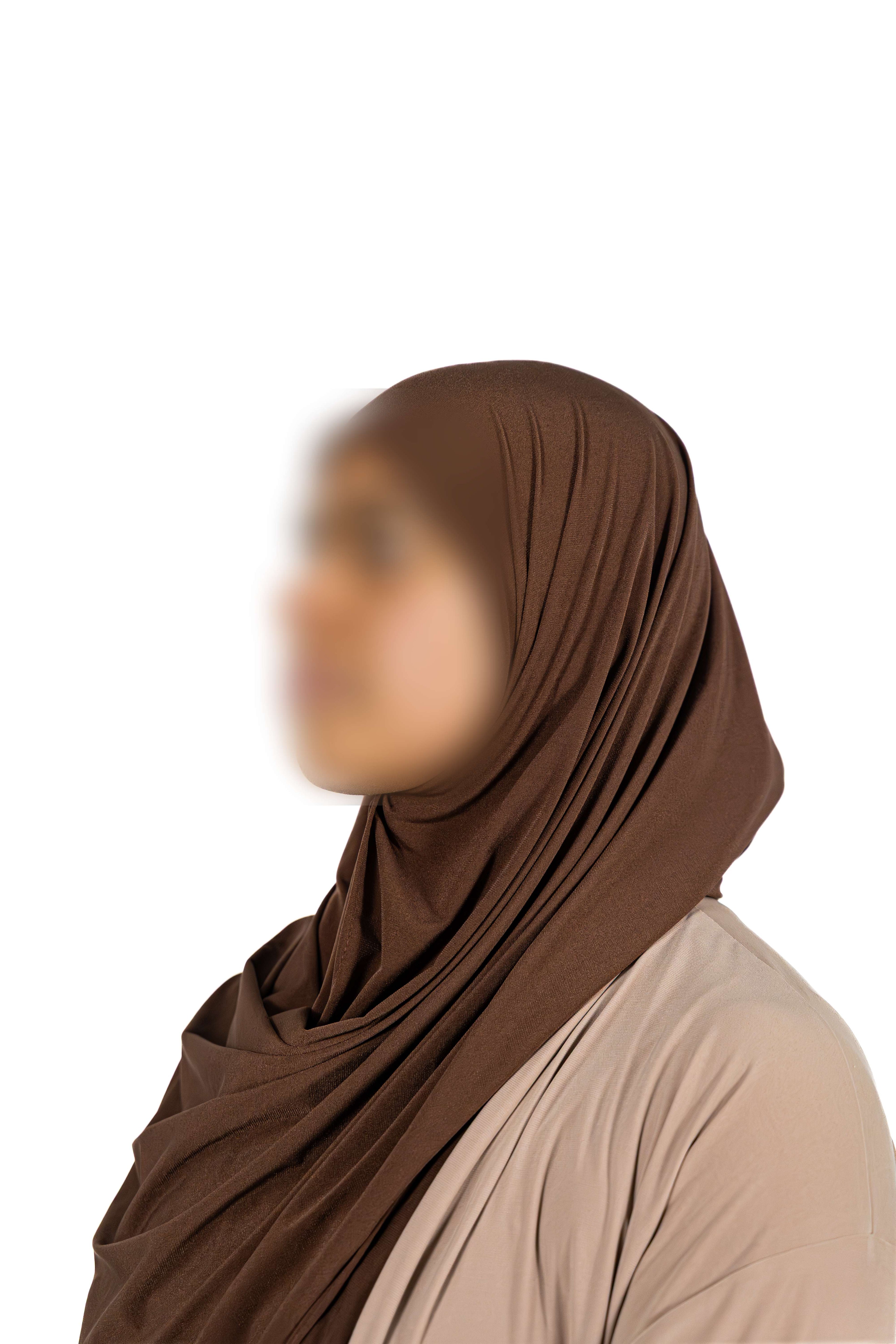 Premium Jersey Shawl (Deep Brown)