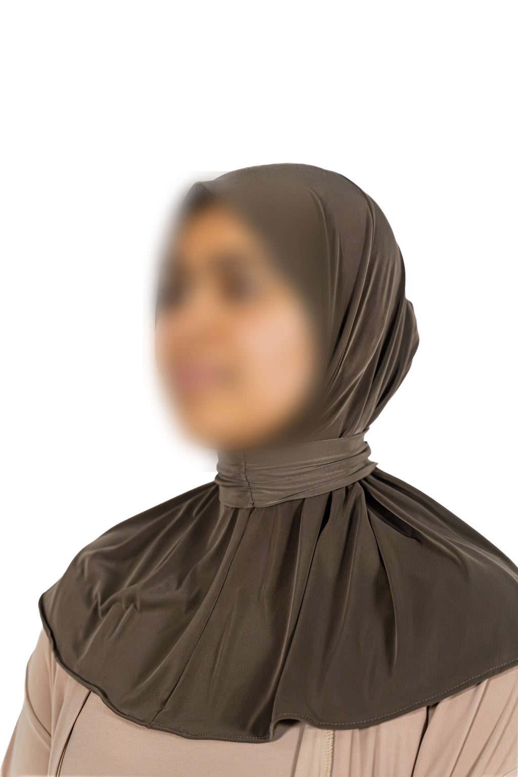 Liquid Jersey Instant Hijab (Dark Mocha)