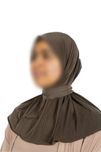 Liquid Jersey Instant Hijab (Dark Mocha)