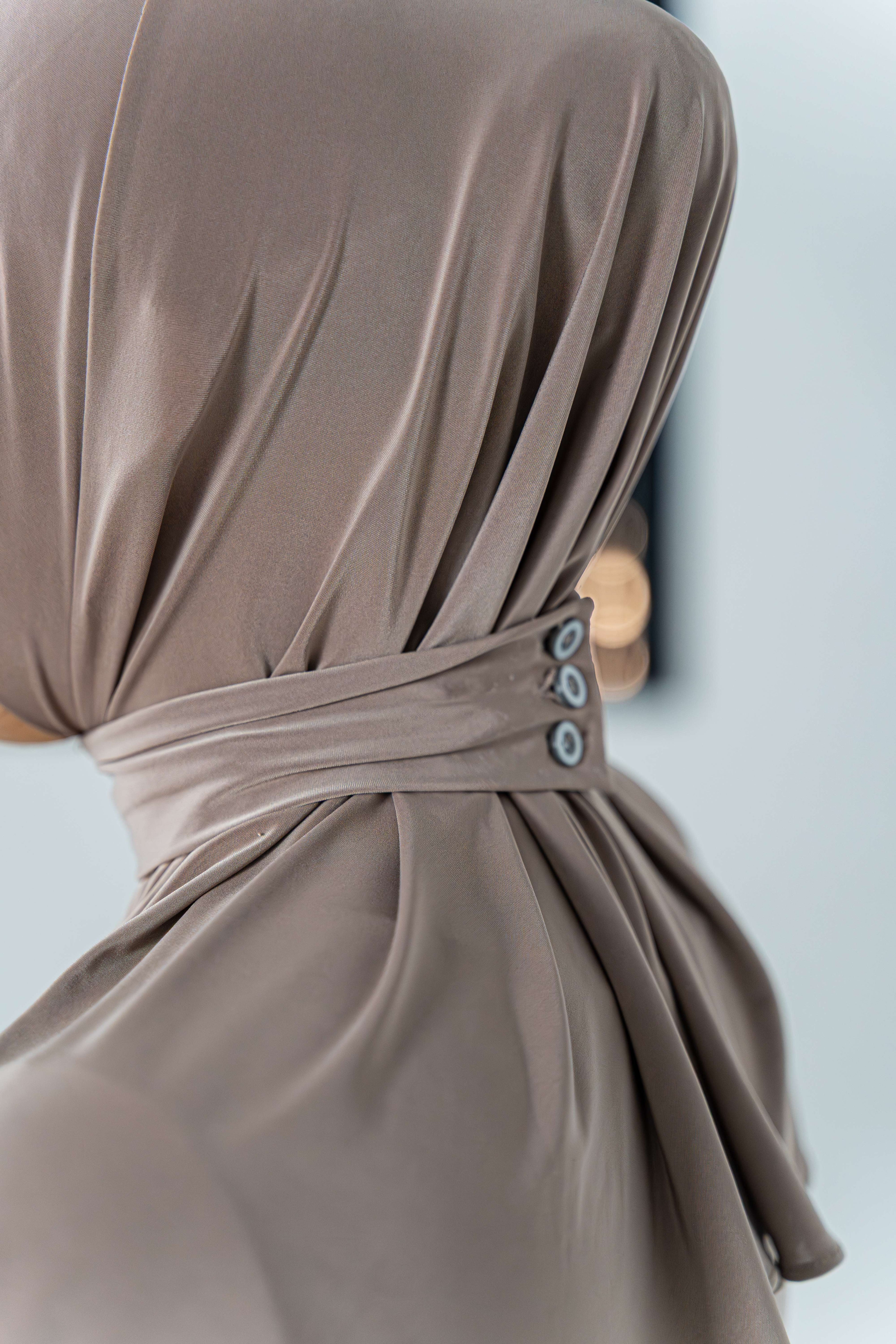 Liquid Jersey Instant Hijab (Warm Taupe)