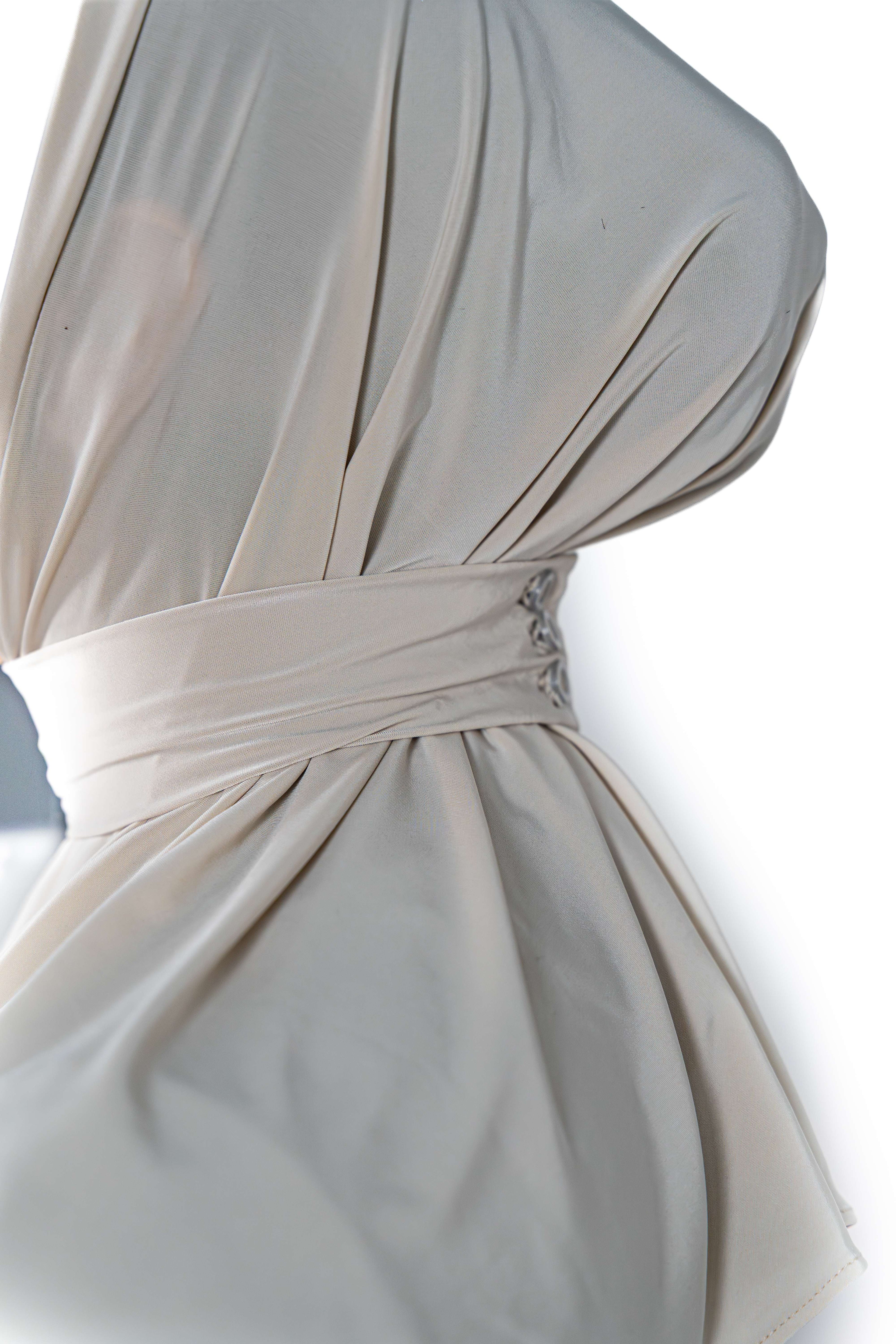 Liquid Jersey Instant Hijab (Cream)