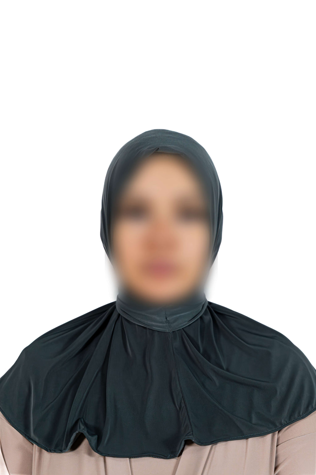 Liquid Jersey Instant Hijab (Charcoal Grey)