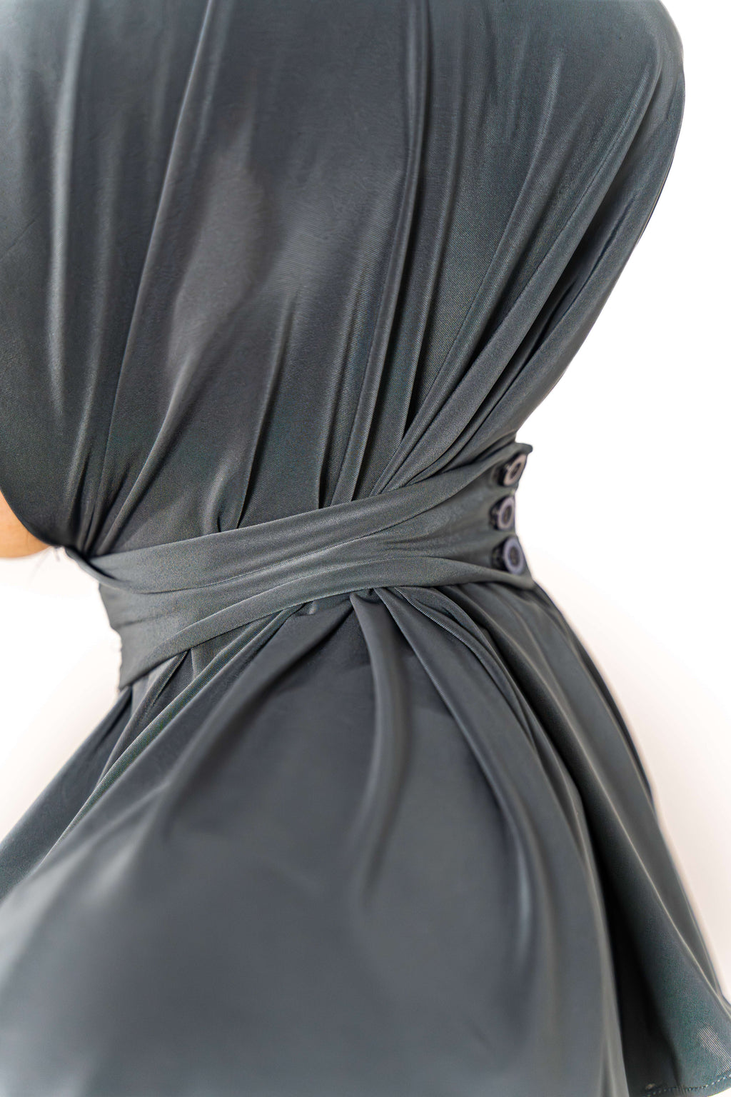 Liquid Jersey Instant Hijab (Charcoal Grey)