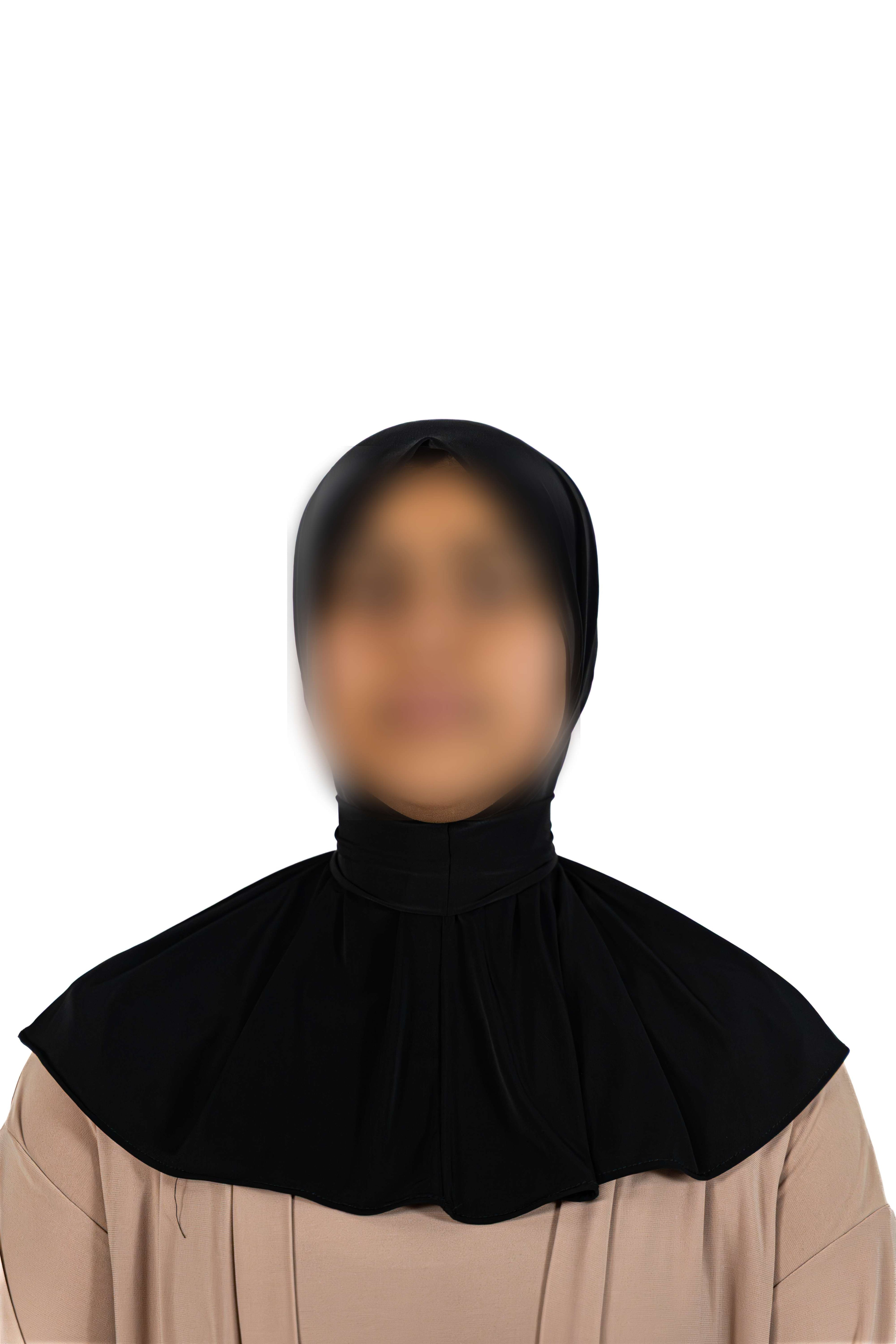 Liquid Jersey Instant Hijab (Charcoal Black)