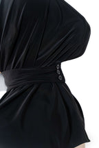 Liquid Jersey Instant Hijab (Charcoal Black)