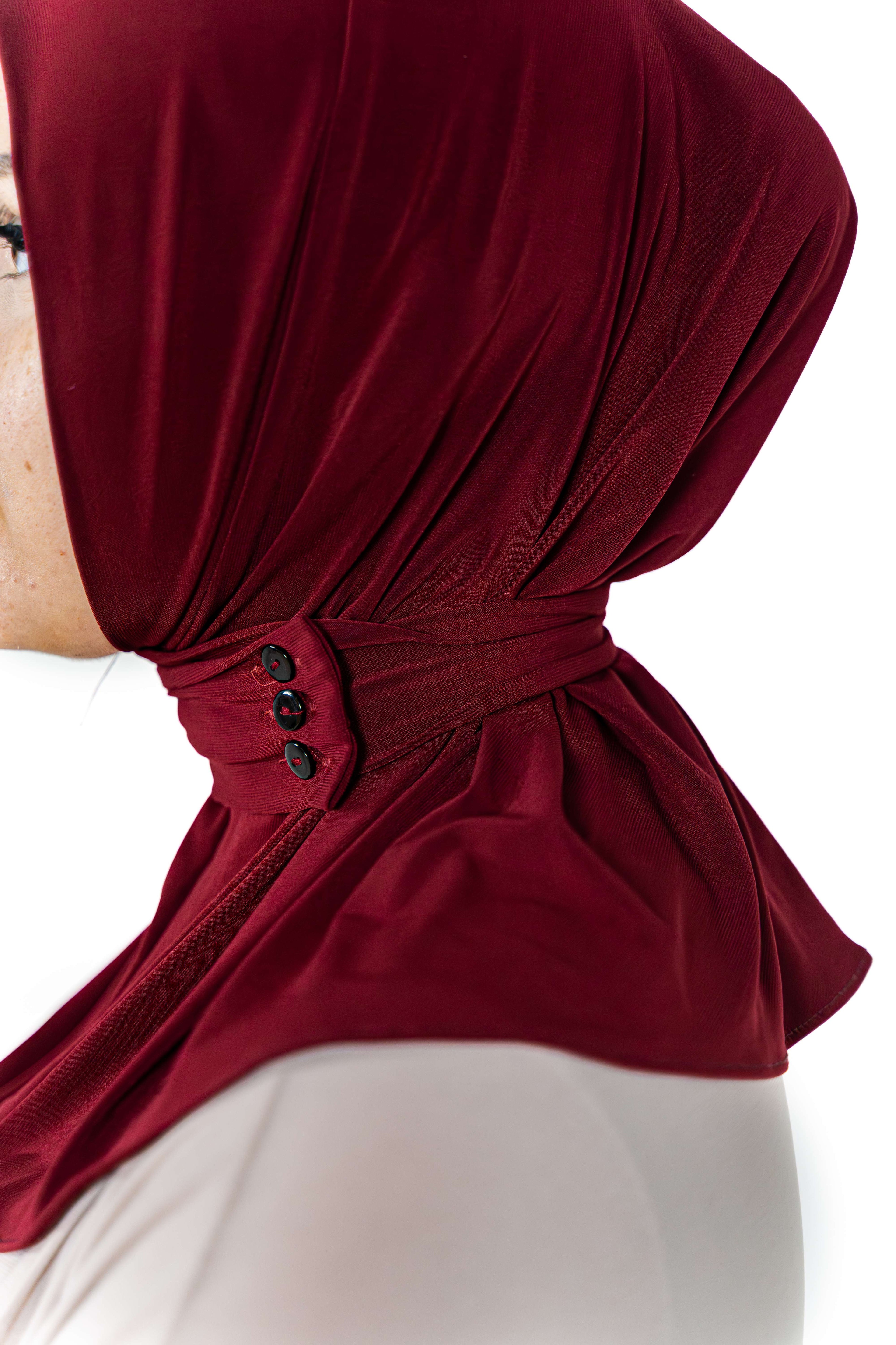 Instant Hijab (Red Rose)