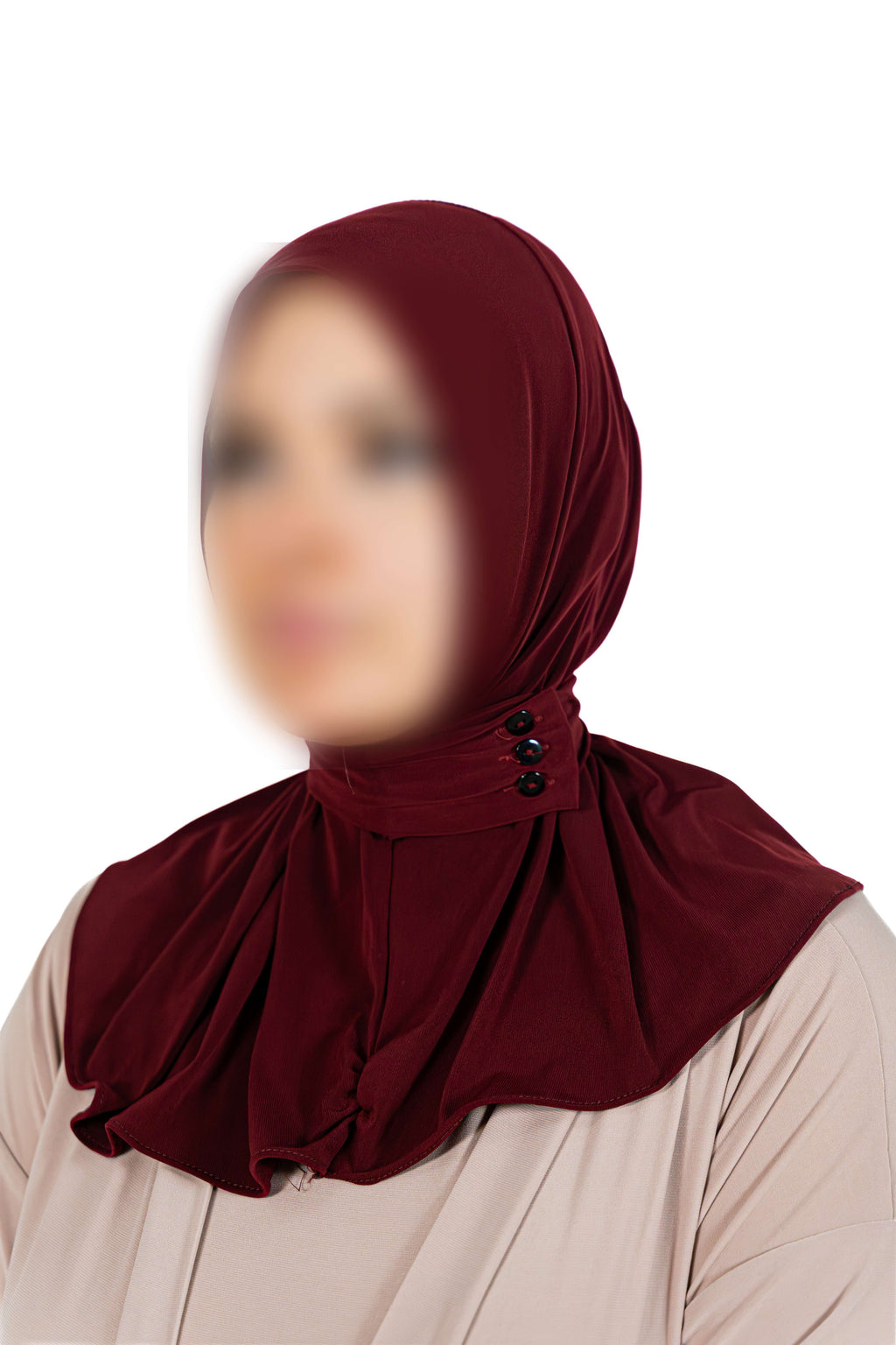 Instant Hijab (Red Rose)
