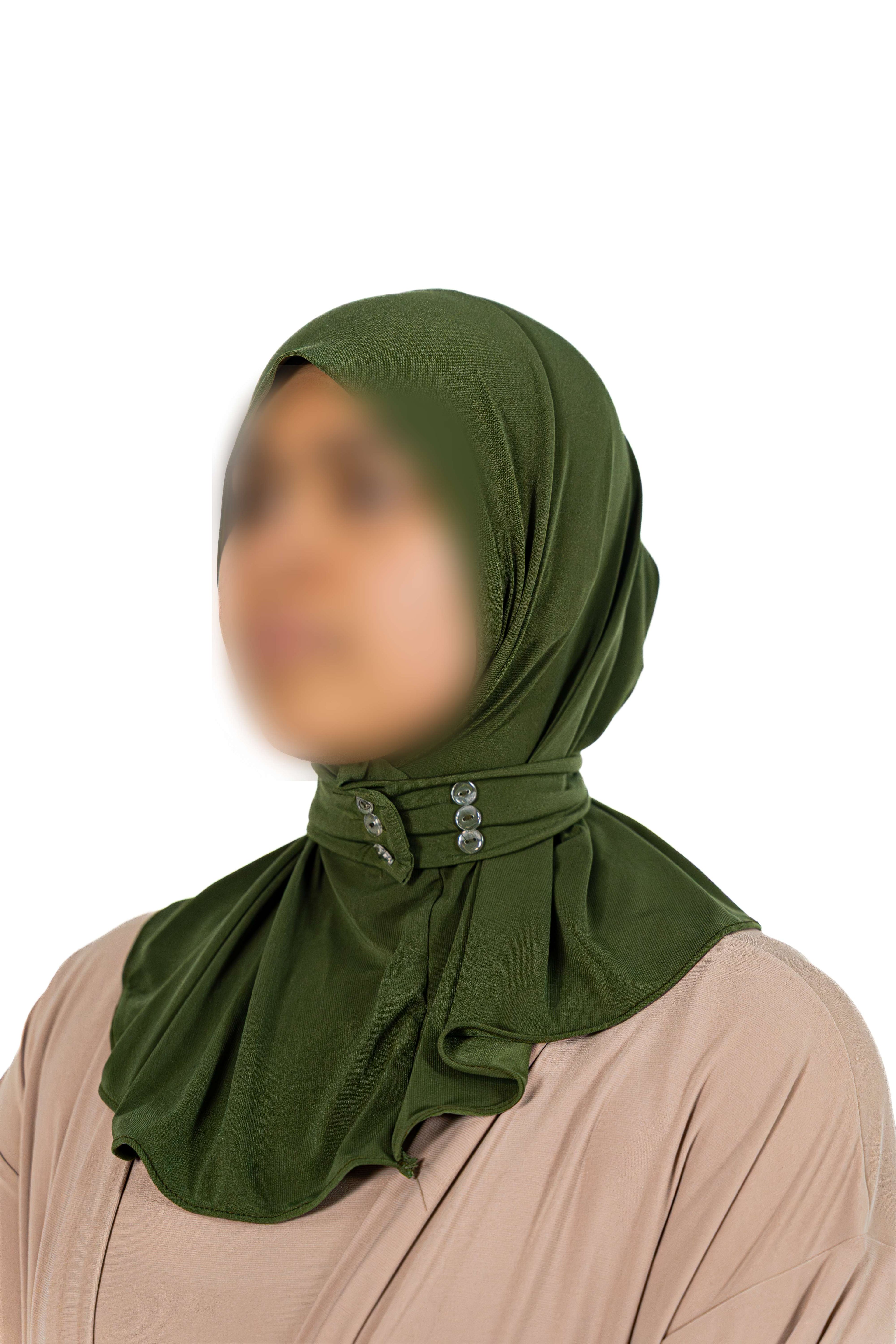 Instant Hijab (Olive Green)