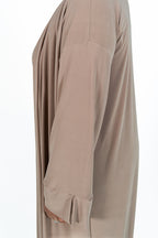 Essentials Abaya (Clay)