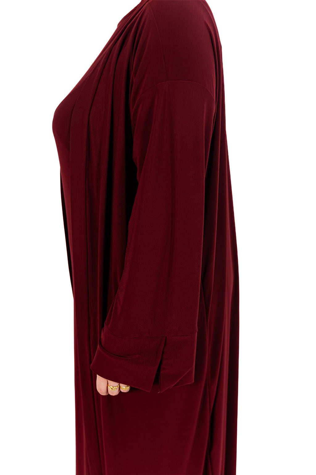 Essentials Abaya (Dark Cherry)