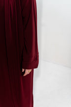 Essentials Abaya (Dark Cherry)