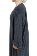 Essentials Abaya (Indigo Gray)