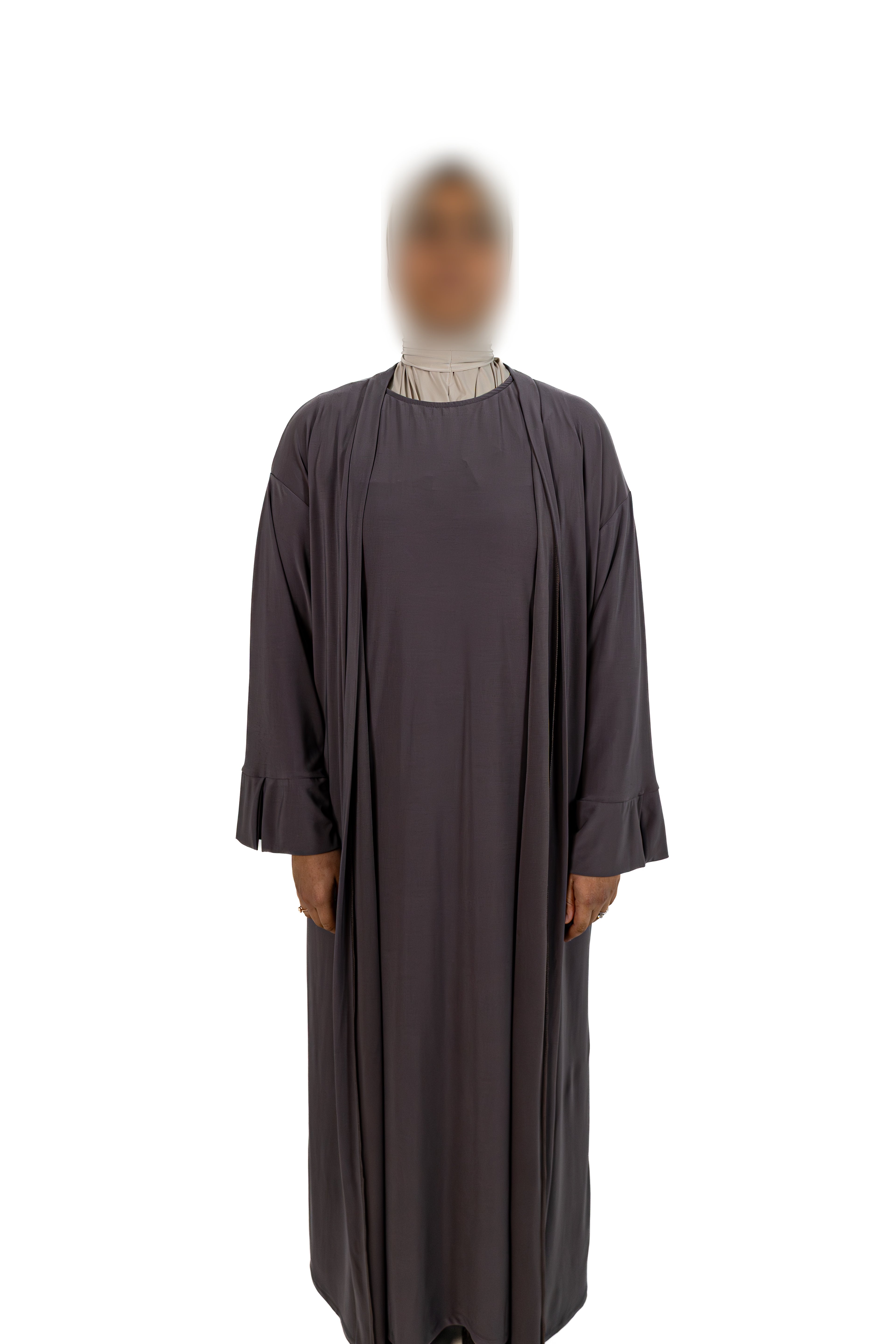 Essentials Abaya (Charcoal Grey)