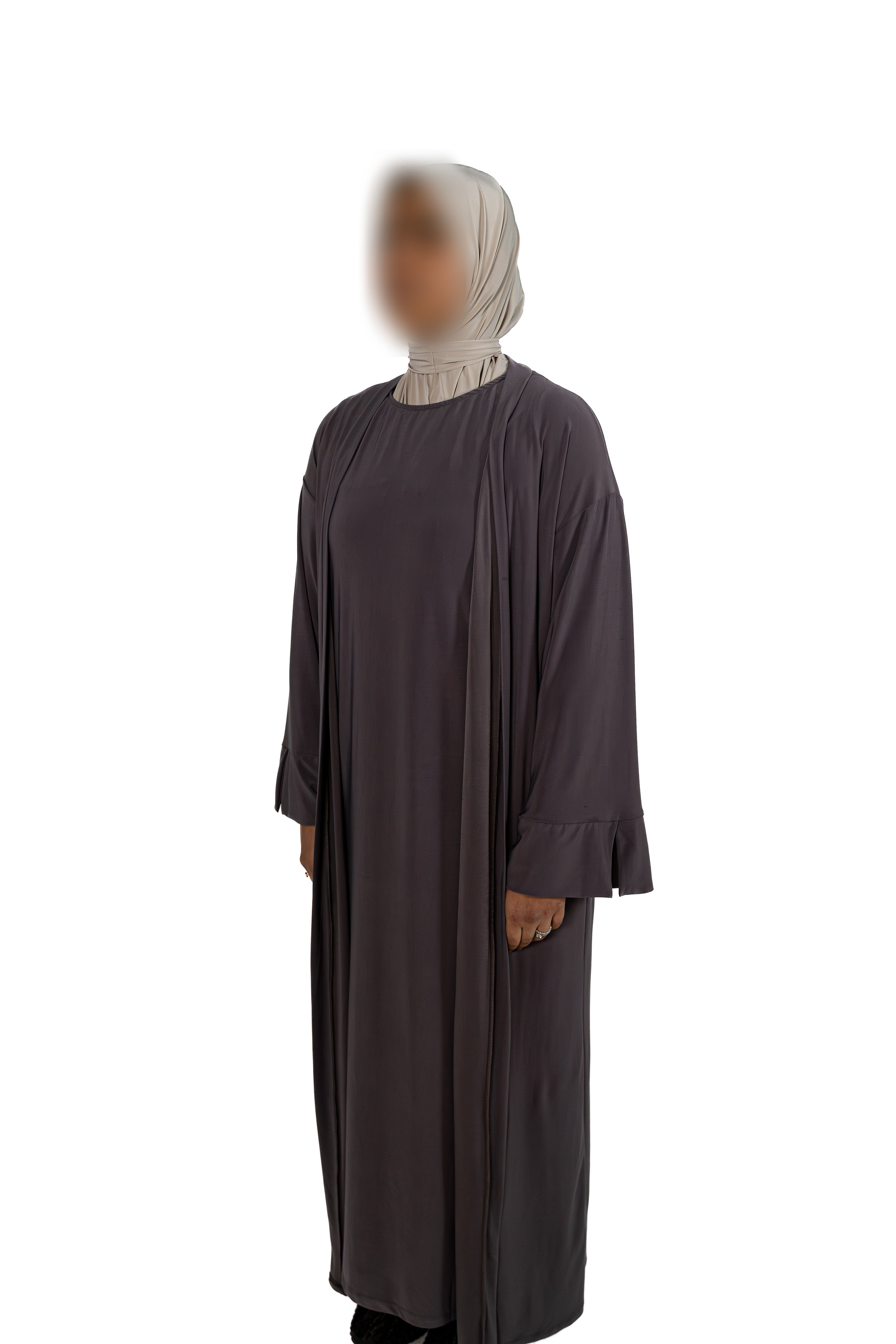 Essentials Abaya (Charcoal Grey)