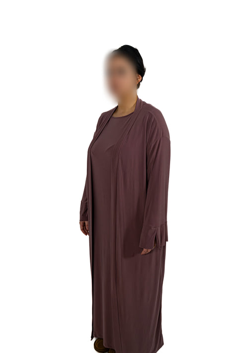 Essentials Abaya (Desert Rose)