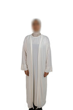 Essentials Abaya (Pearl White)