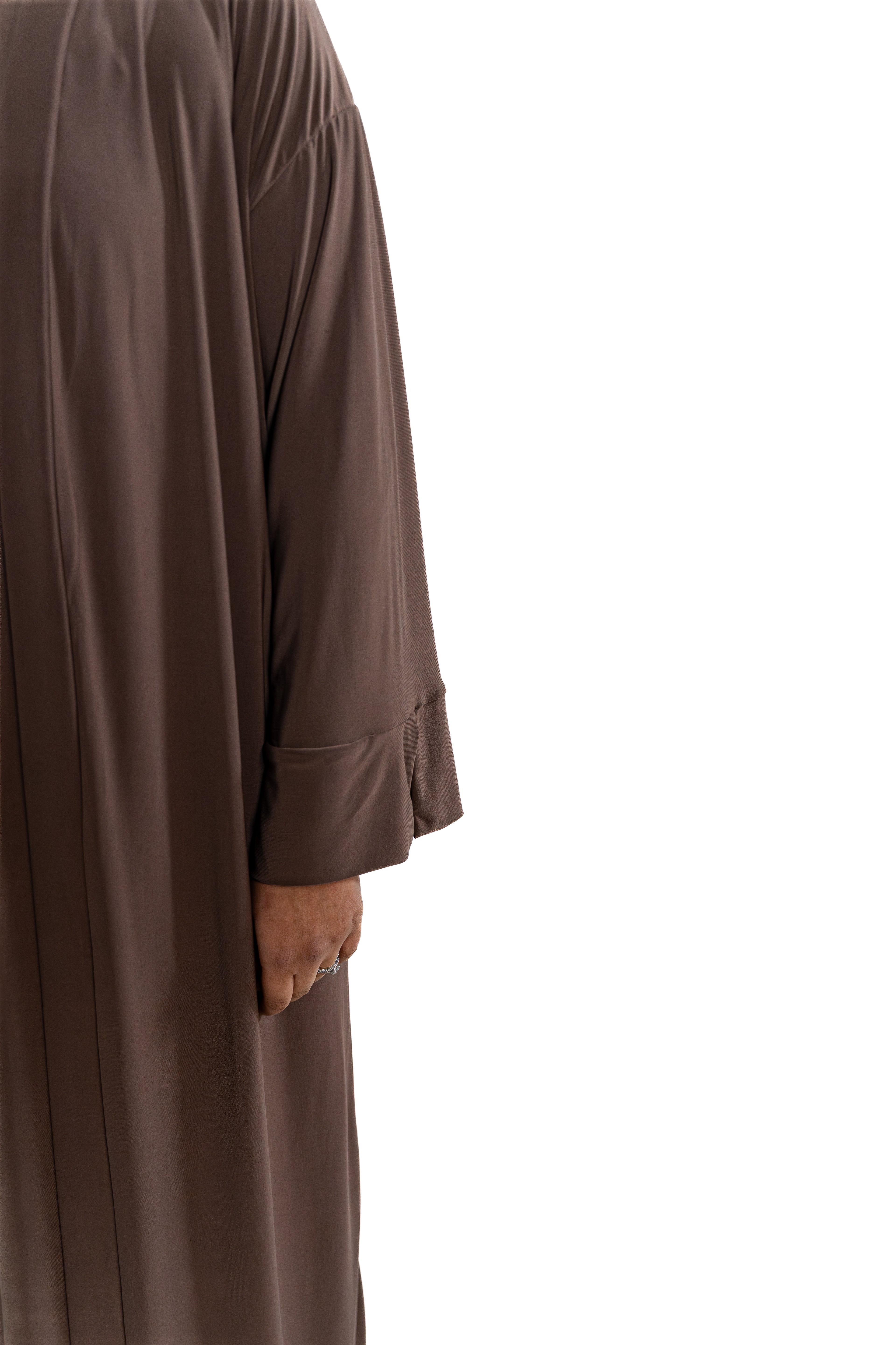 Essentials Abaya (Deep Brown)