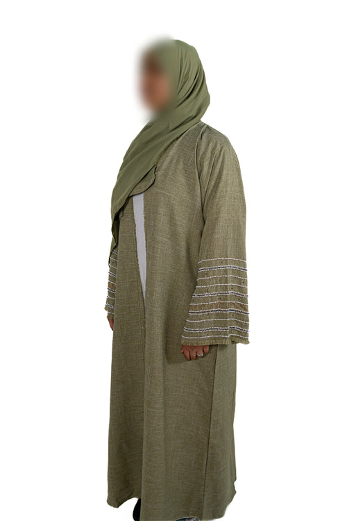 Dubai Abaya (Olive Green)