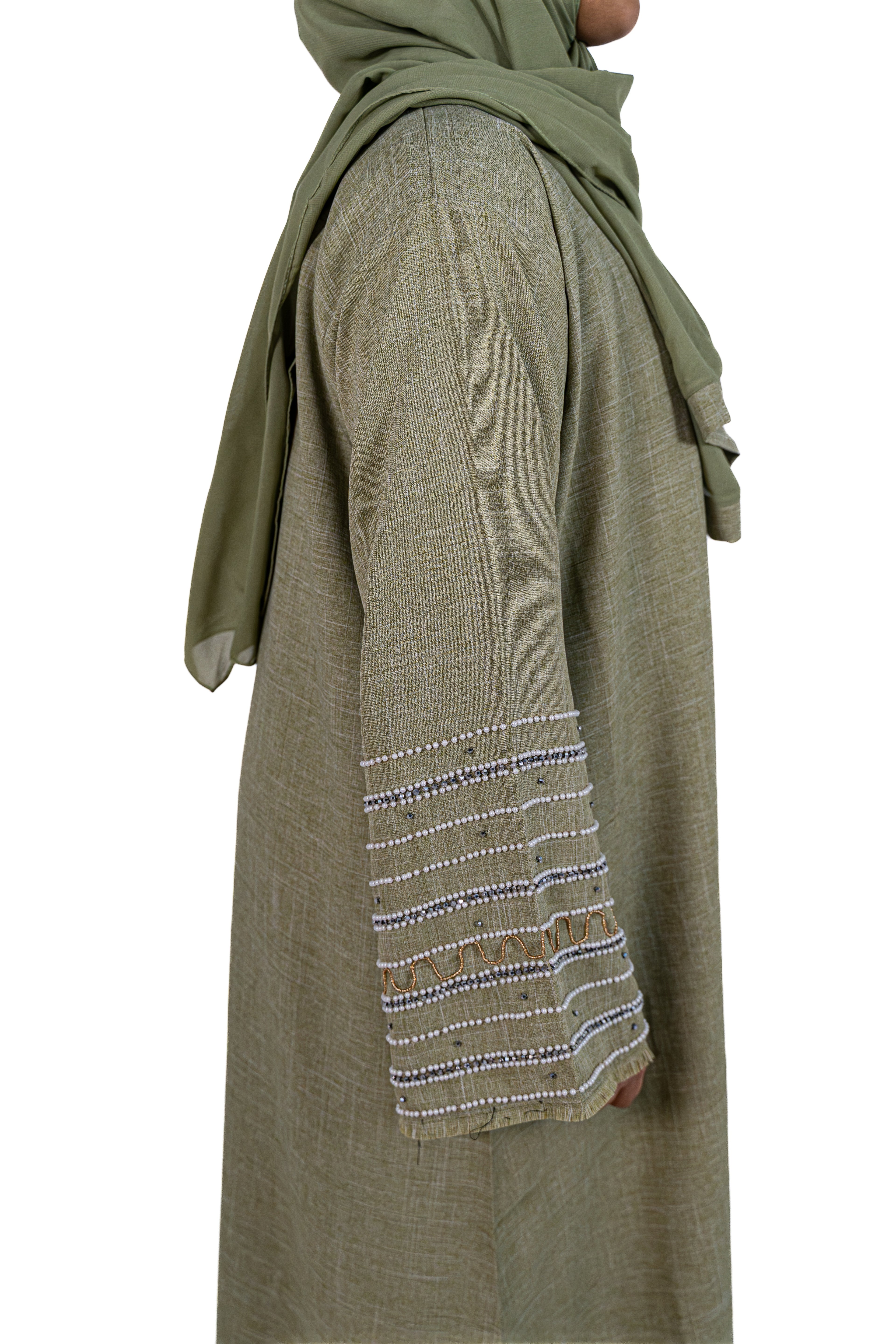 Dubai Abaya (Olive Green)